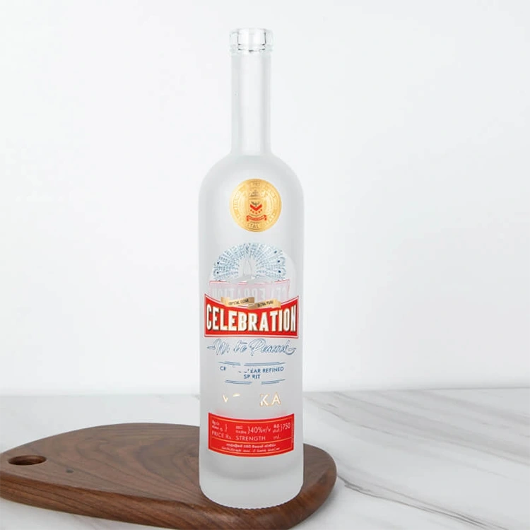 750ml Arizona Round Glass Spiritus Bottle